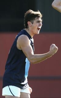 AFL 2017 U18 Championship - Vic Metro v Vic Country Patrick Naish celebrates a goal for Vic Metro on Saturday - ${keywords}
